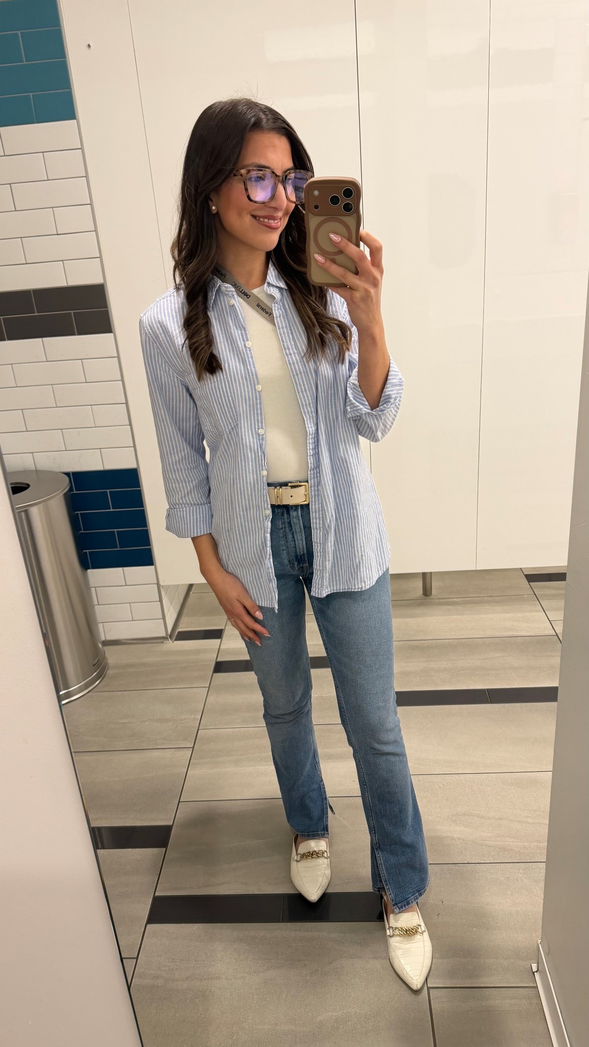 Today’s office OOTD is one of my favorite workwear looks bc it’s comfy but I still feel put together 💁🏻‍♀️Also saw this button down is back in stock and I need it in every color it’s SO GOOD!! 

#LTKWorkwear #LTKootd #LTKFindsUnder50