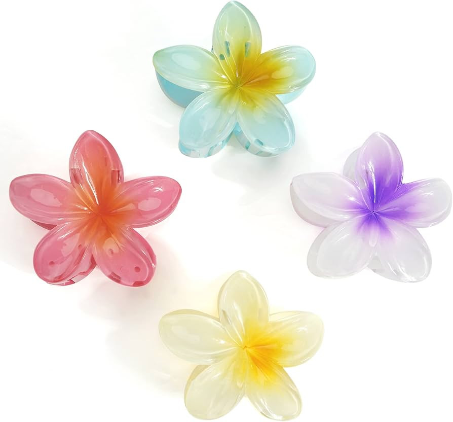 JOYOYO 4 Pcs Flower Hair Clips Medium Size Hair Claw Clips for Women Girls, Hair Grips Women Hair... | Amazon (UK)