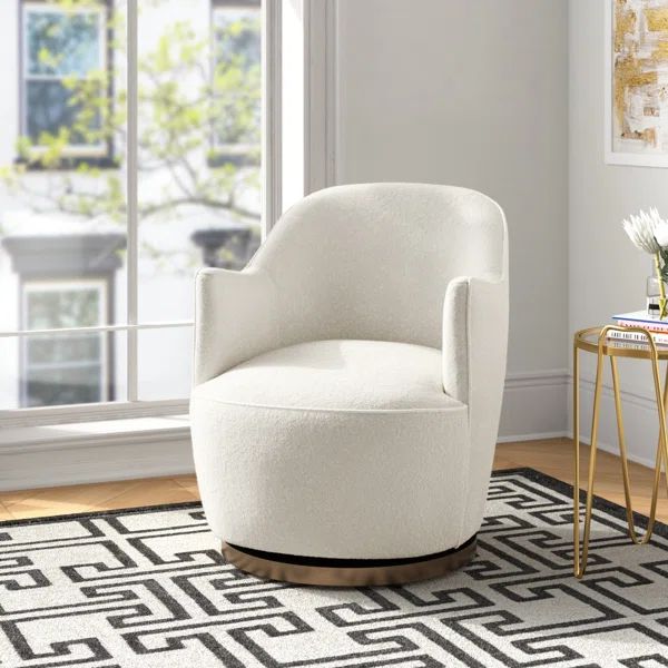 Levant Upholstered Swivel Armchair | Wayfair North America