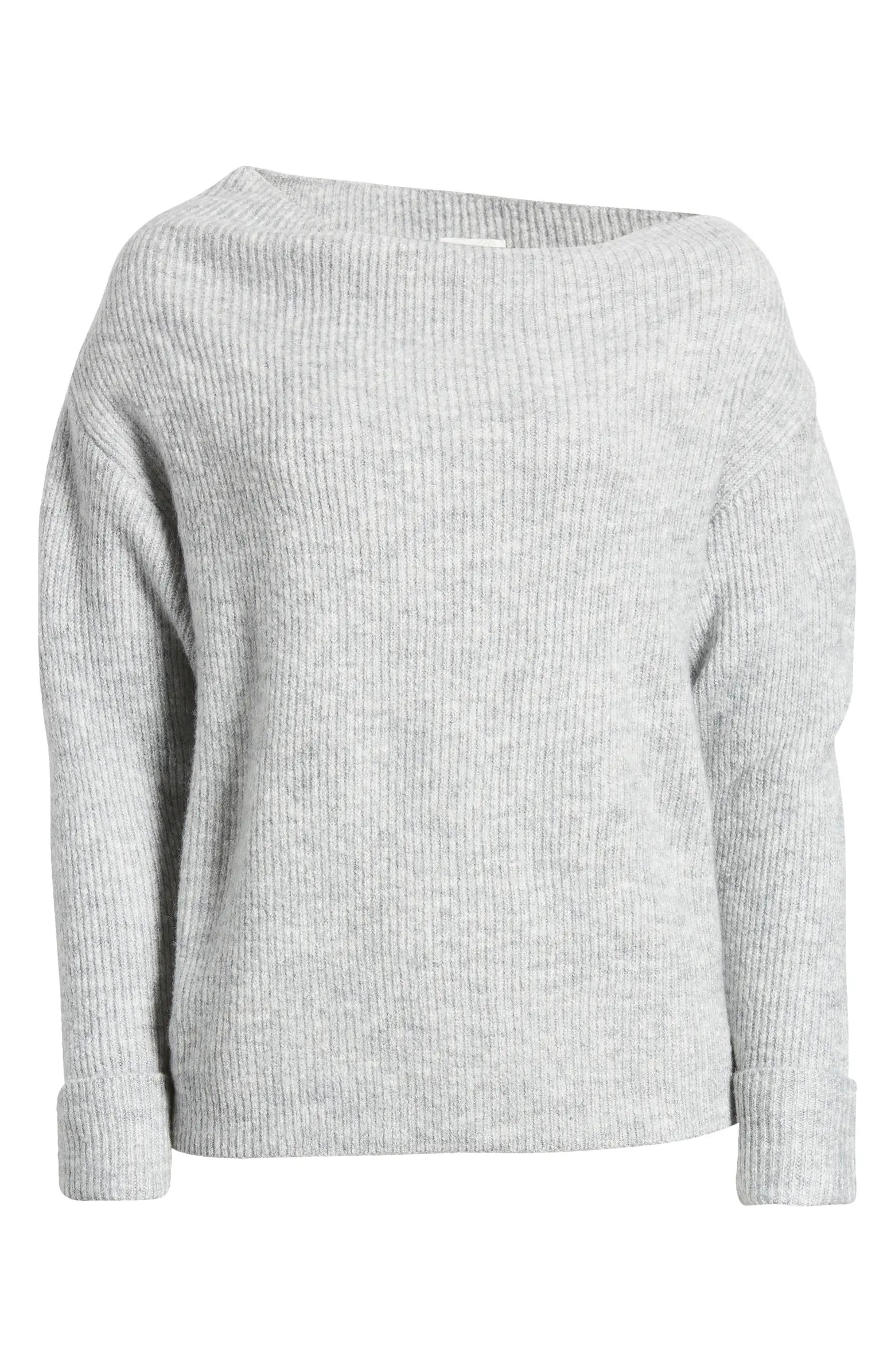 One-Shoulder Rib Sweater | Nordstrom