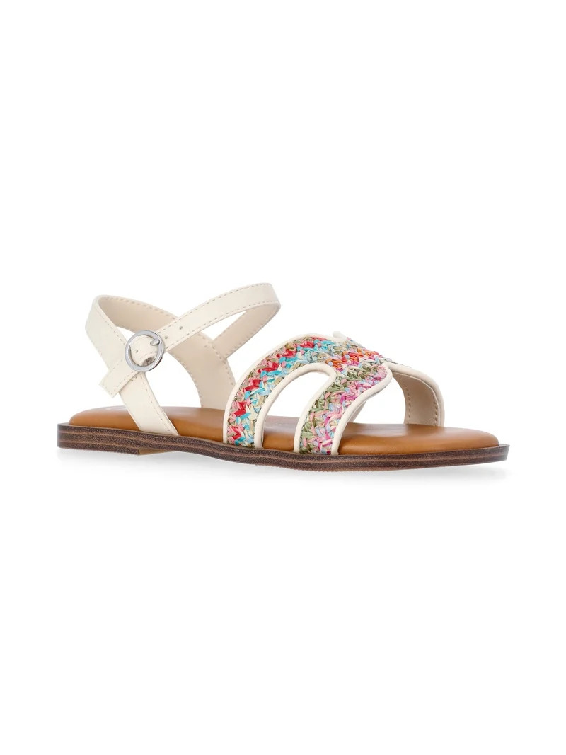 Wonder Nation Little and Big Girls Fashion Sandals | Walmart (US)