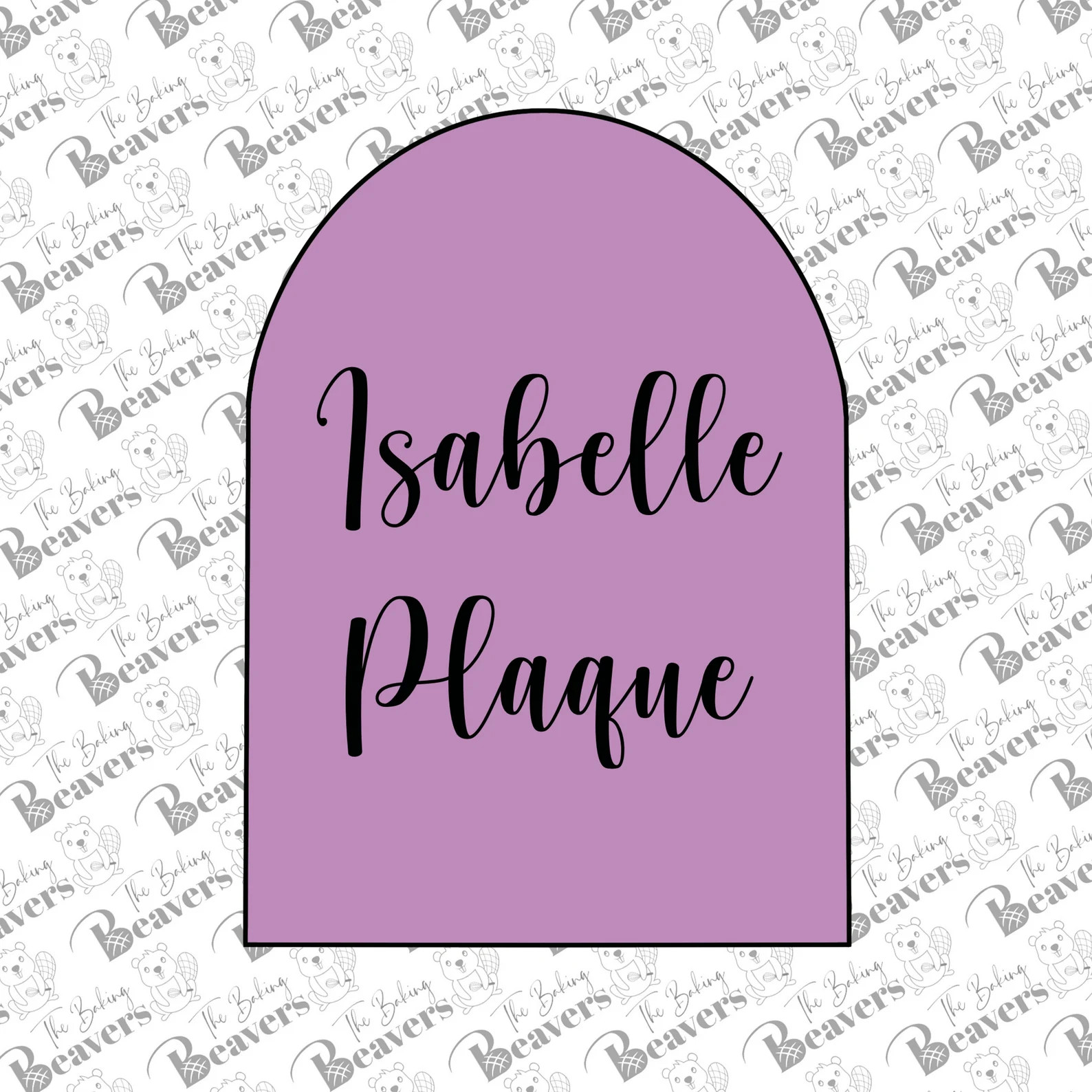 Isabelle ARCH Plaque Cookie Cutter - Etsy | Etsy (Global)