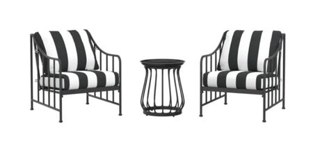 This striped patio set is only $299! 

#LTKhome #LTKSeasonal