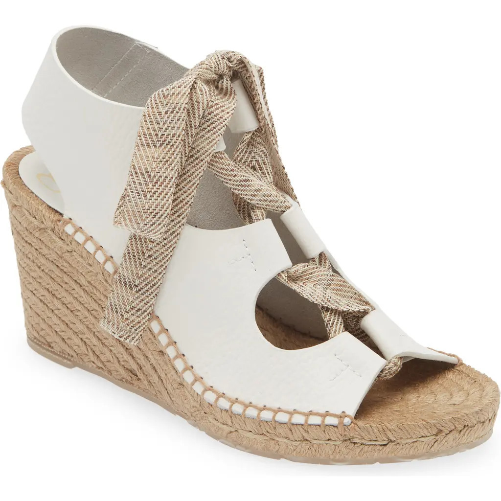 Pedro Garcia Otelia Wedge Sandal in White Cervo at Nordstrom, Size 7Us | Nordstrom