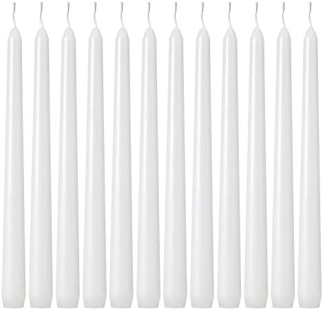 Kedtui Taper Candles 10 inch (H) Dripless, Set of 24 White Unscented and Smokeless Taper Candles ... | Amazon (US)