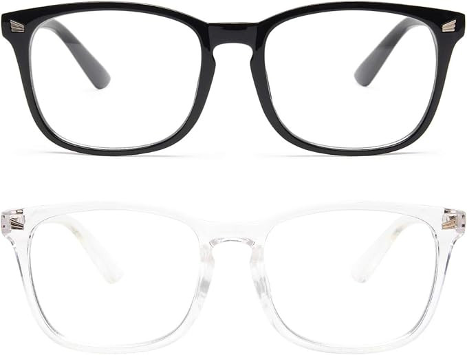 Livho 2 Pack Blue Light Blocking Glasses, Computer Reading/Gaming/TV/Phones Glasses for Women Men... | Amazon (US)