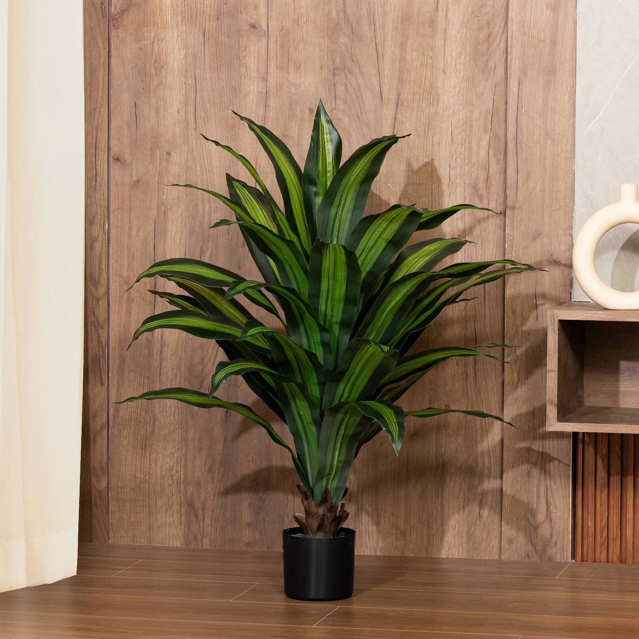 Artificial Plants, 40in Fake Dracaena Plants, 3ft Fake Plastic Tree, Pre Potted Faux Greenry Tree... | Walmart (US)