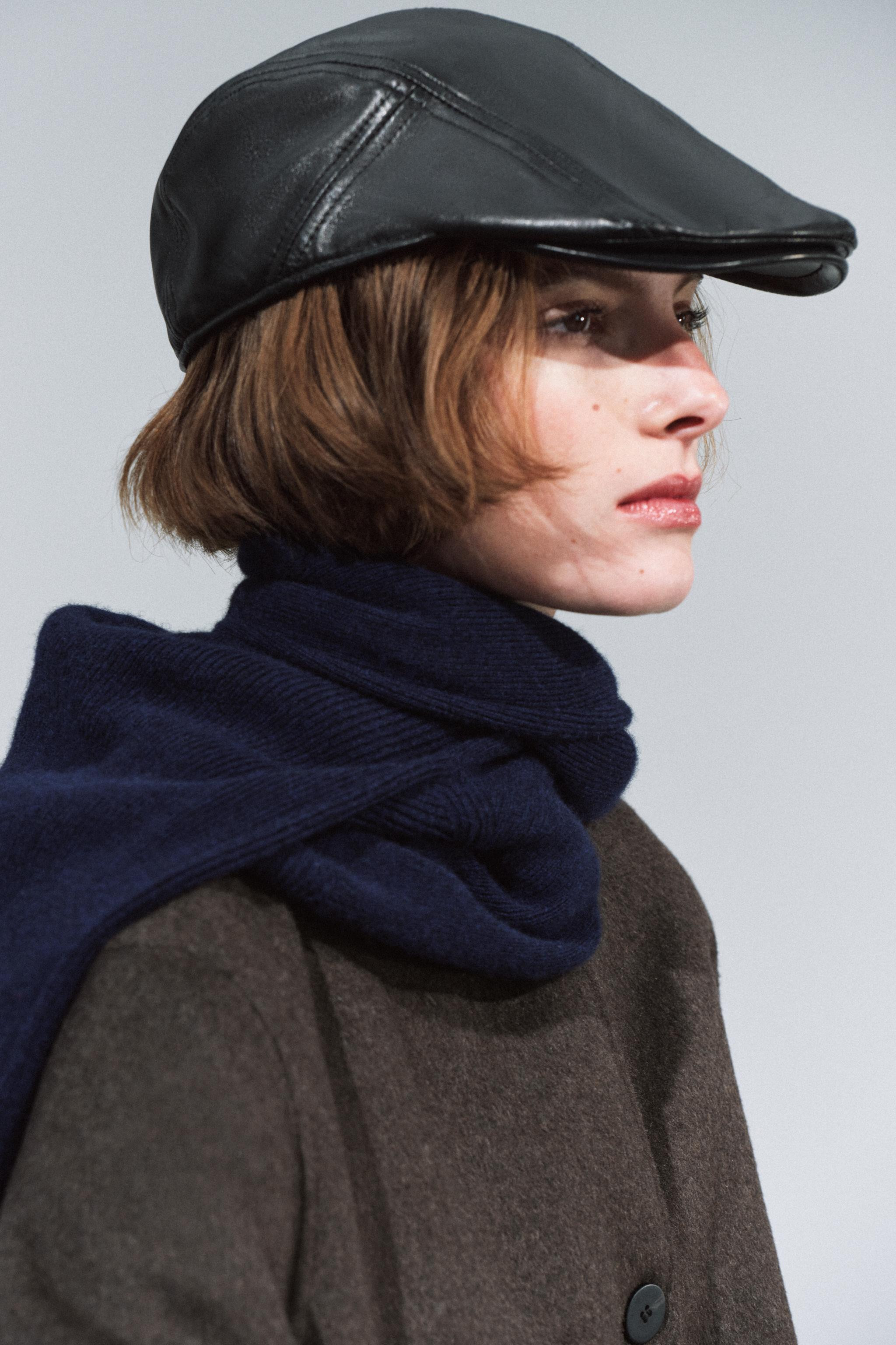 100% LEATHER VISOR | Zara US