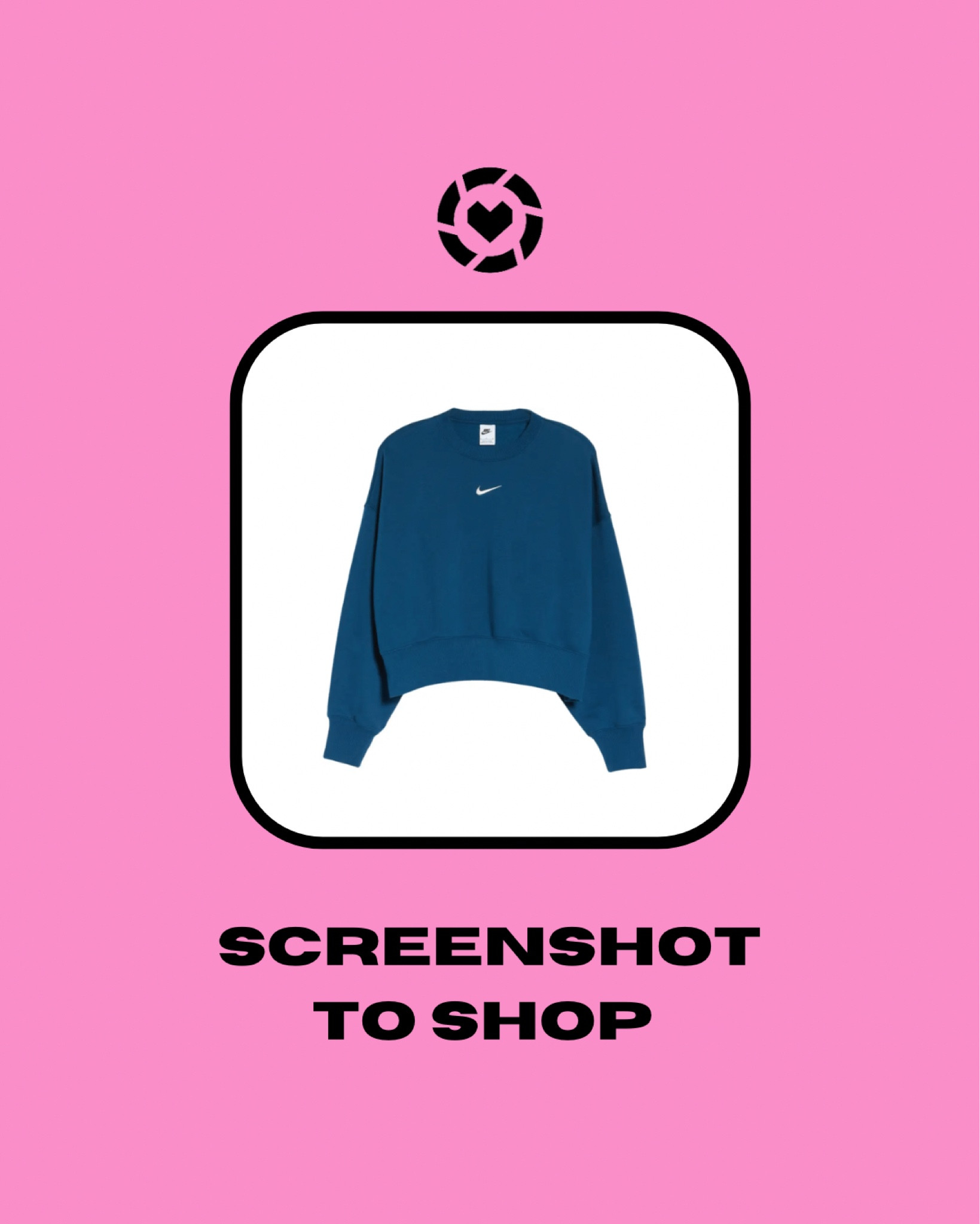 This comfy, colorful crop from Nike is oversized and fleecy inside.