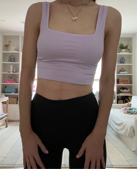 Lilac target sports bra. Wearing size small 

#LTKfit