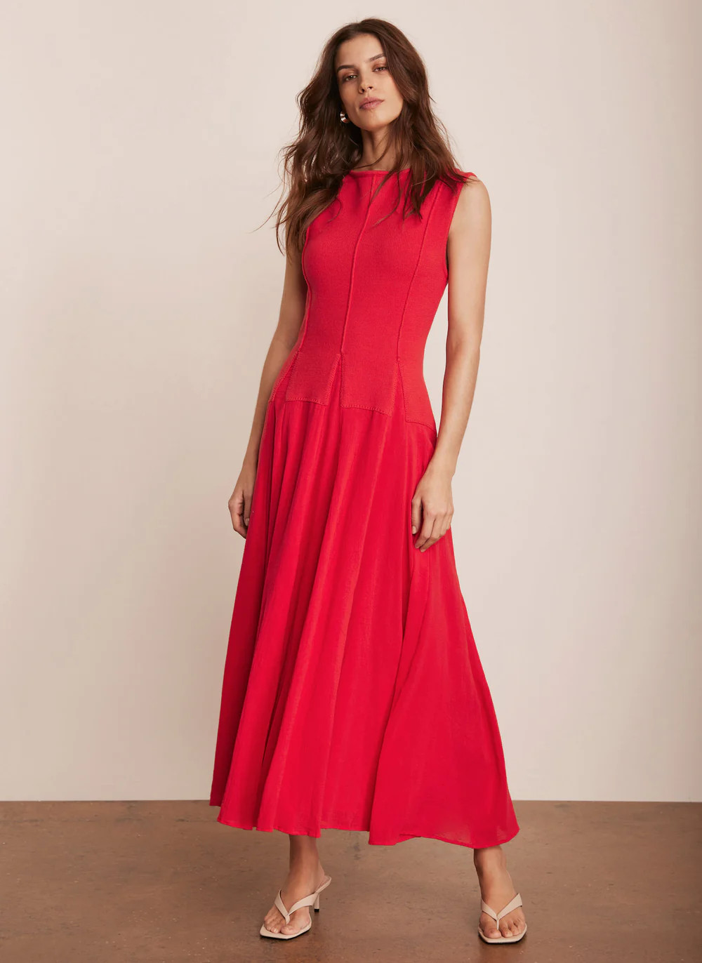 Red Cotton Maxi Dress | Mint Velvet