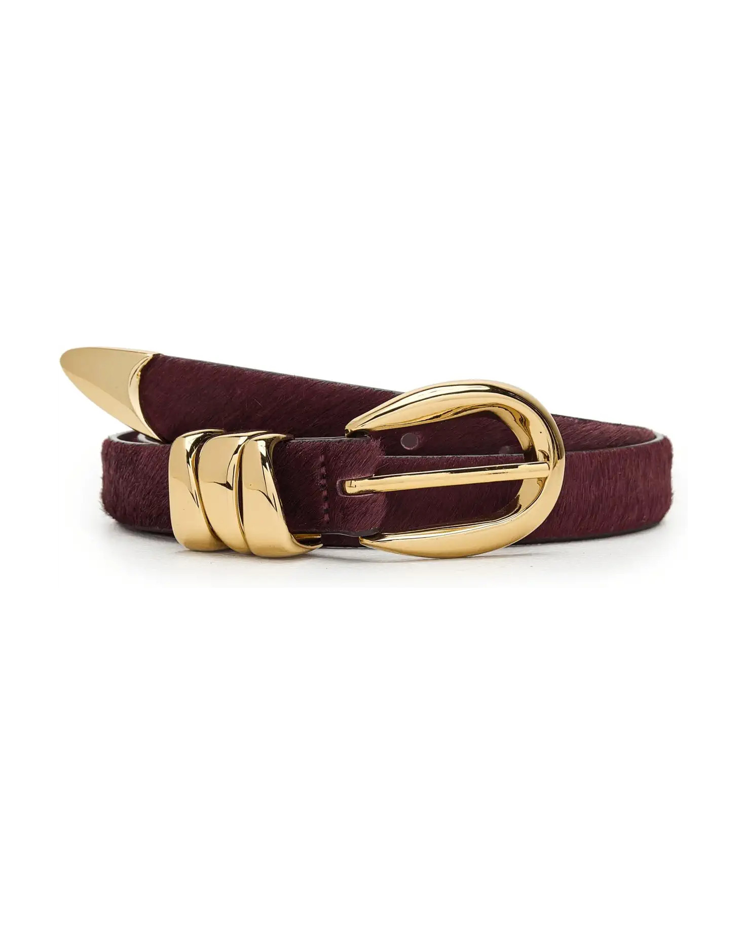 Madewell Triple Metal Keeper Belt: Haircalf | Zappos.com