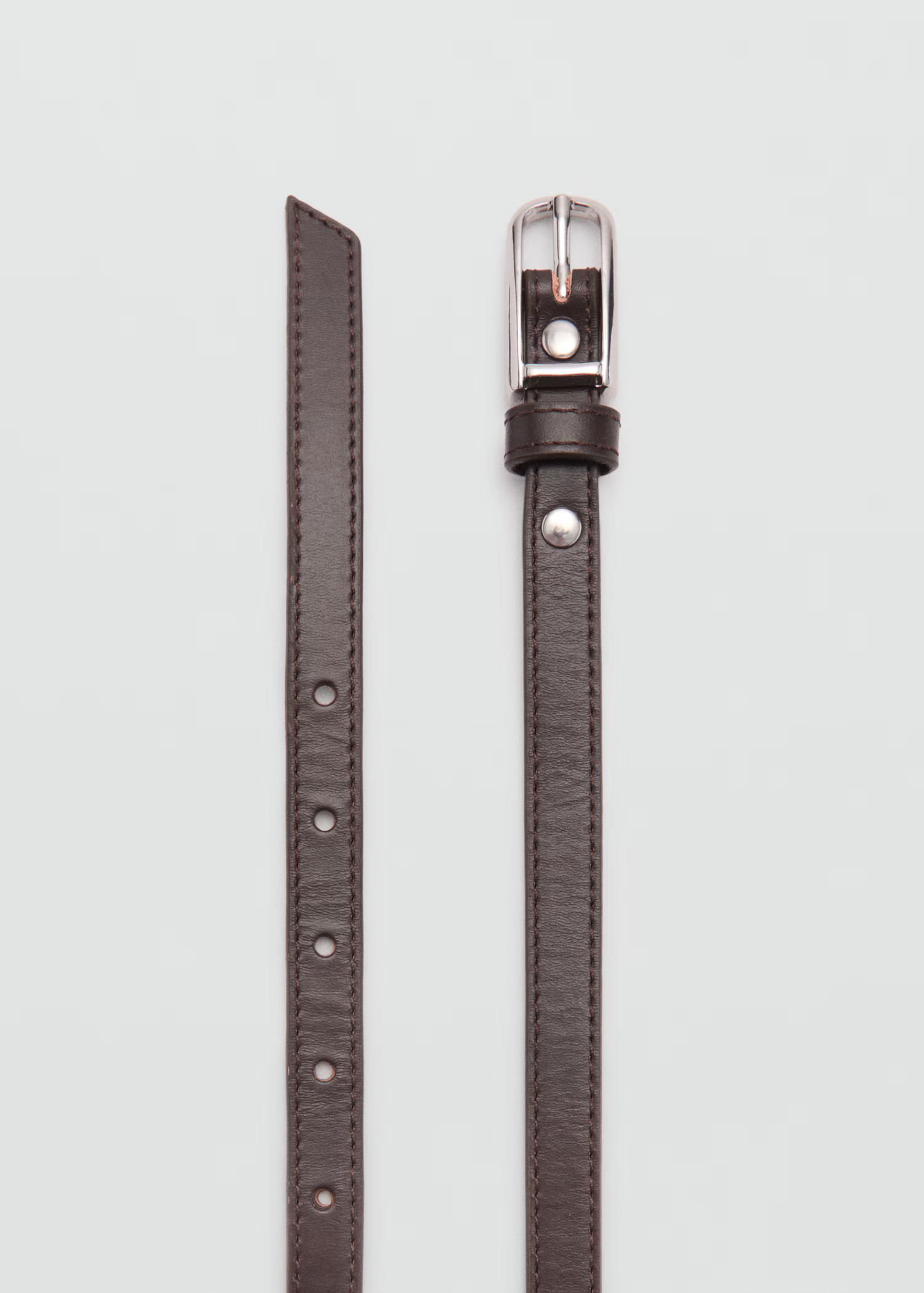Leather skinny belt - Women | MANGO United Kingdom | MANGO (UK)