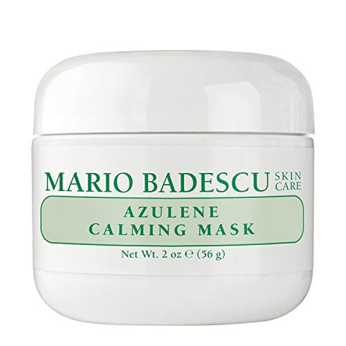 Mario Badescu Azulene Calming Mask, Clay Mask Face Care Ideal for All Skin Types, Pore Minimizer with Olive Leaf Extract, Vitamin E and Kaolin Clay, 2 Oz | Amazon (US)
