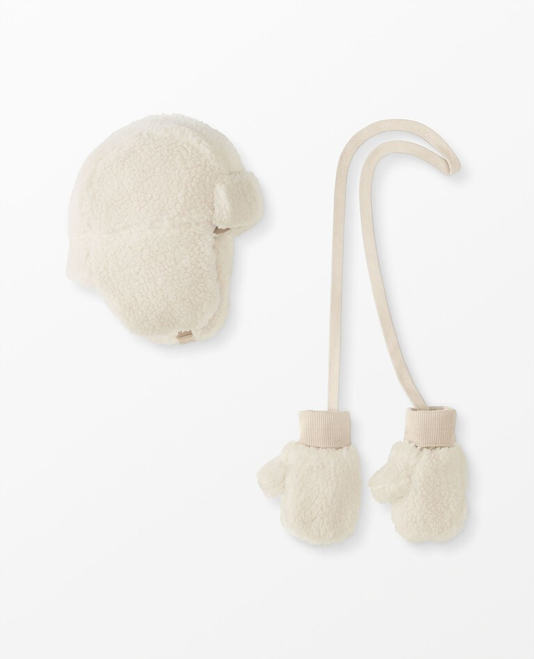 Baby Faux Shearling Hat & Mittens Set | Hanna Andersson