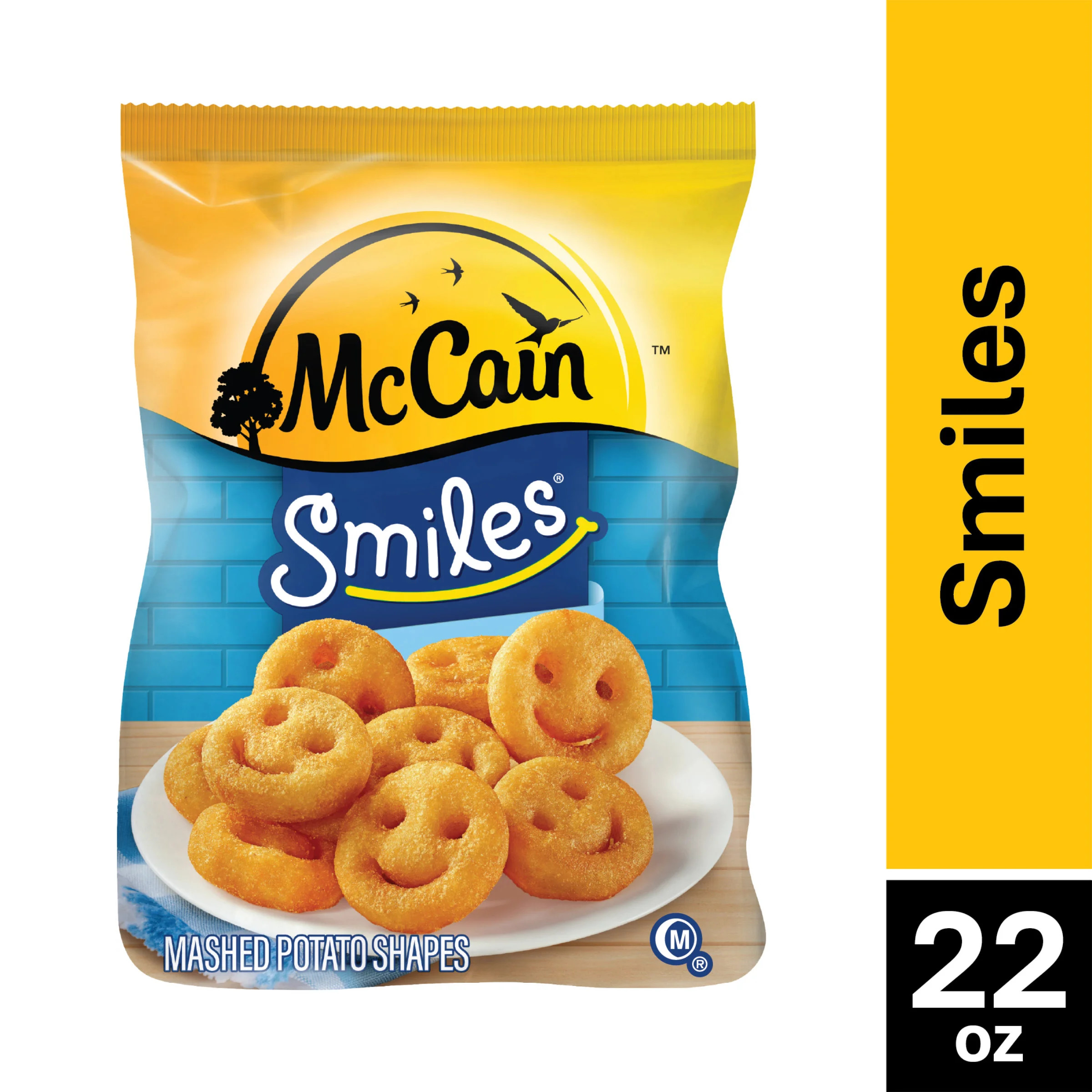 McCain, Smiles Potatoes, 22 oz Plastic Bag (Frozen) - Walmart.com | Walmart (US)