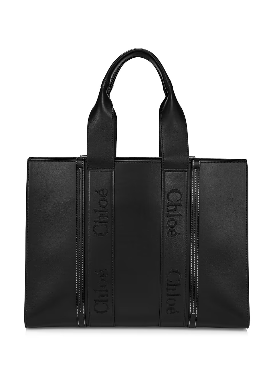 Woody Large Leather Tote | Saks Fifth Avenue