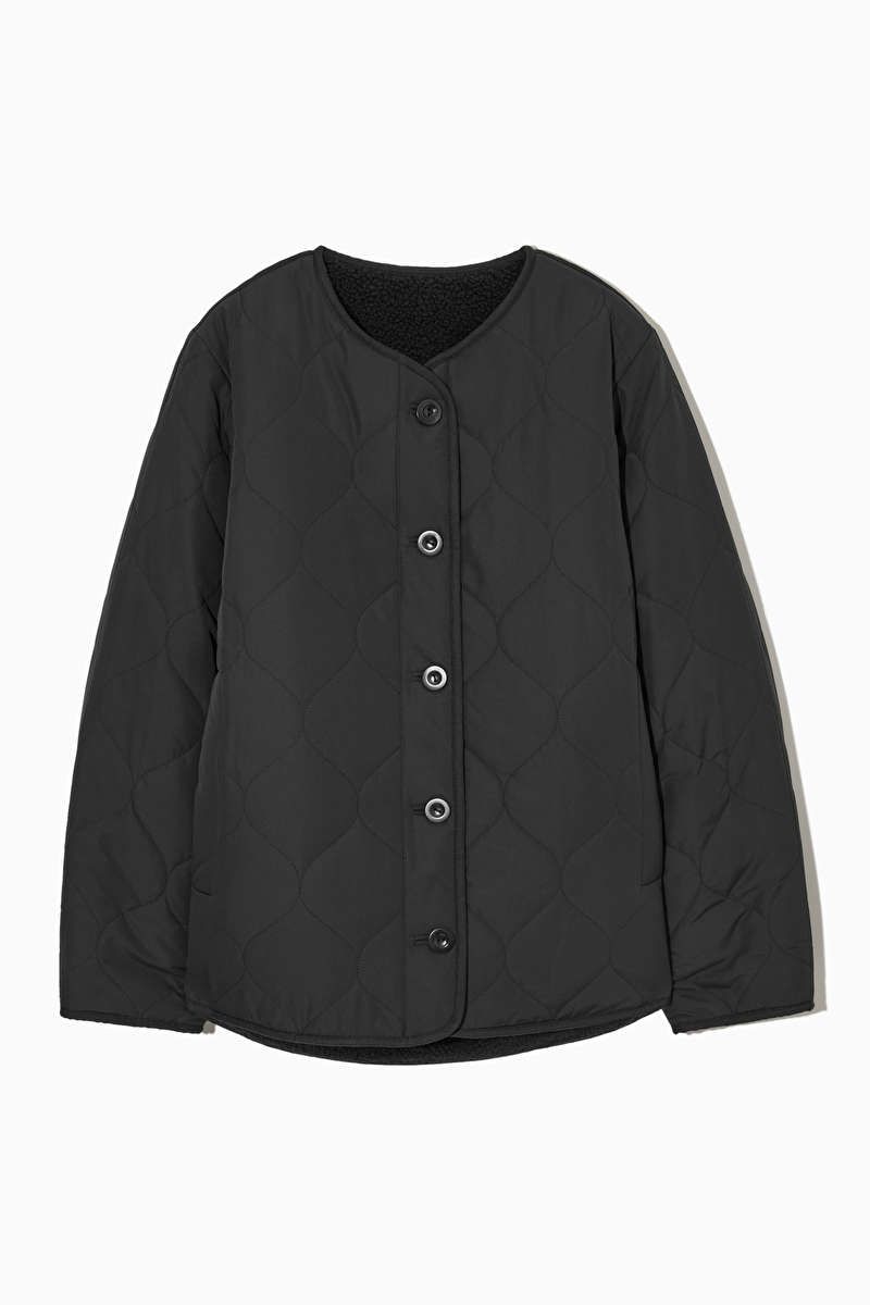 REVERSIBLE QUILTED TEDDY LINER JACKET | COS UK
