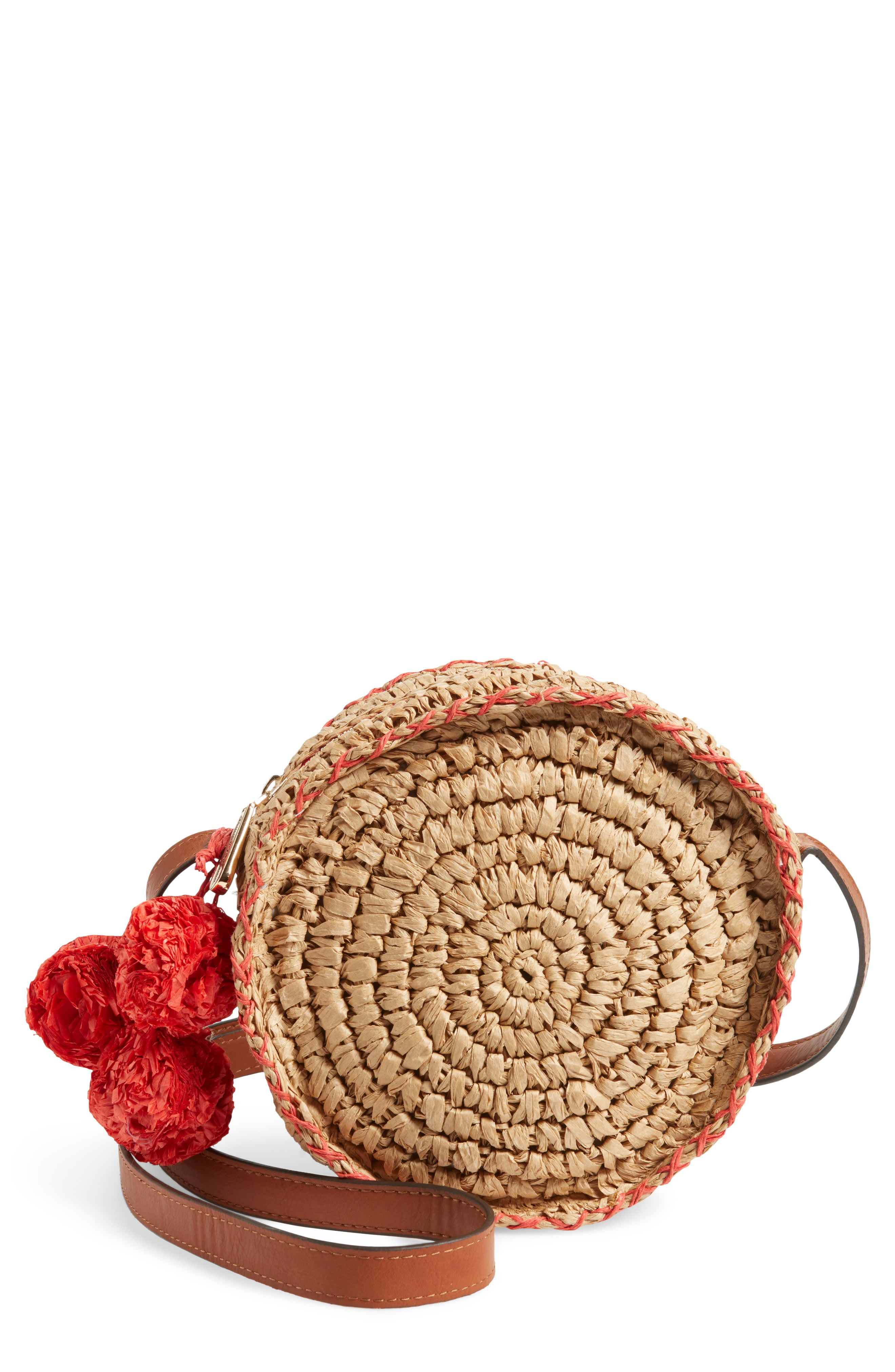 Pirro Woven Straw Crossbody Bag | Nordstrom