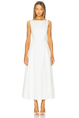 Favorite Daughter The Catherine Dress in Bright White from Revolve.com | Revolve Clothing (Global)
