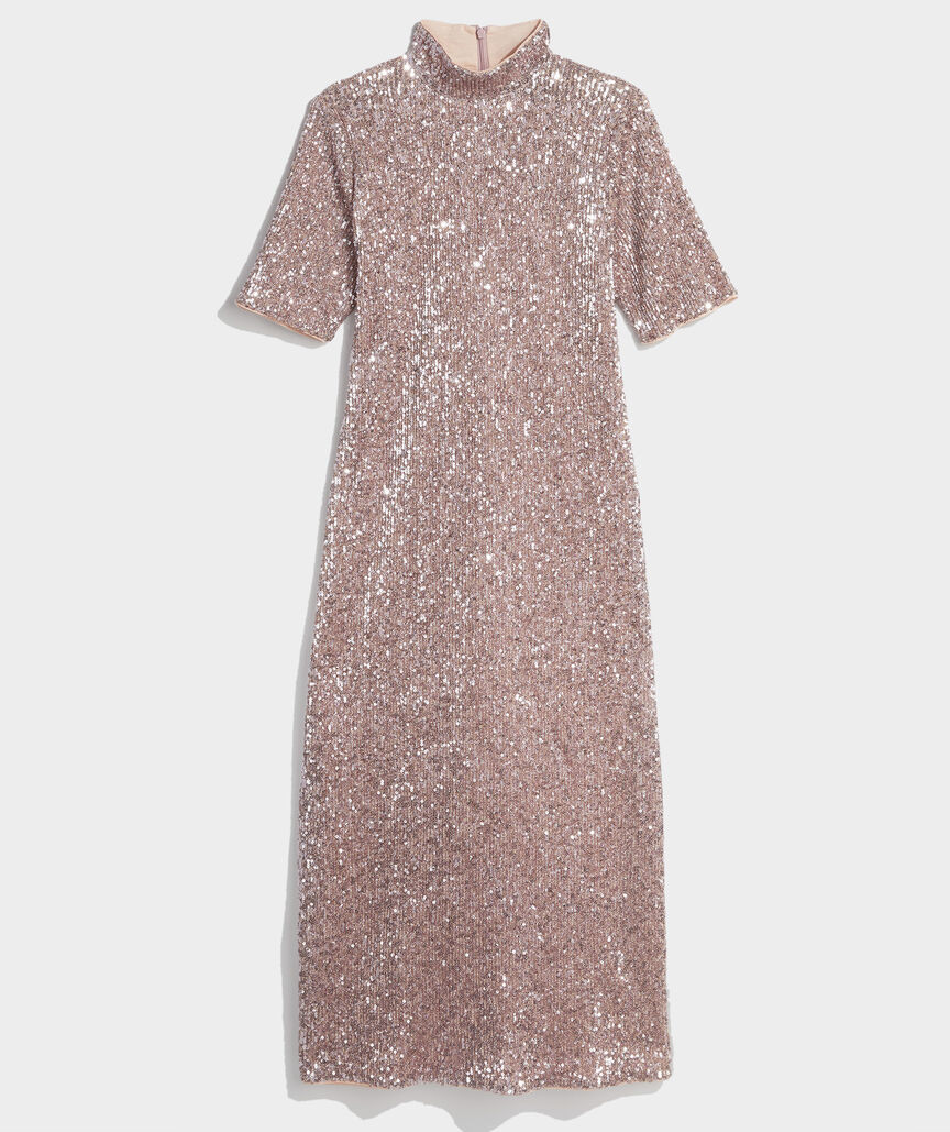 Stretch Sequin Midi Dress | vineyard vines