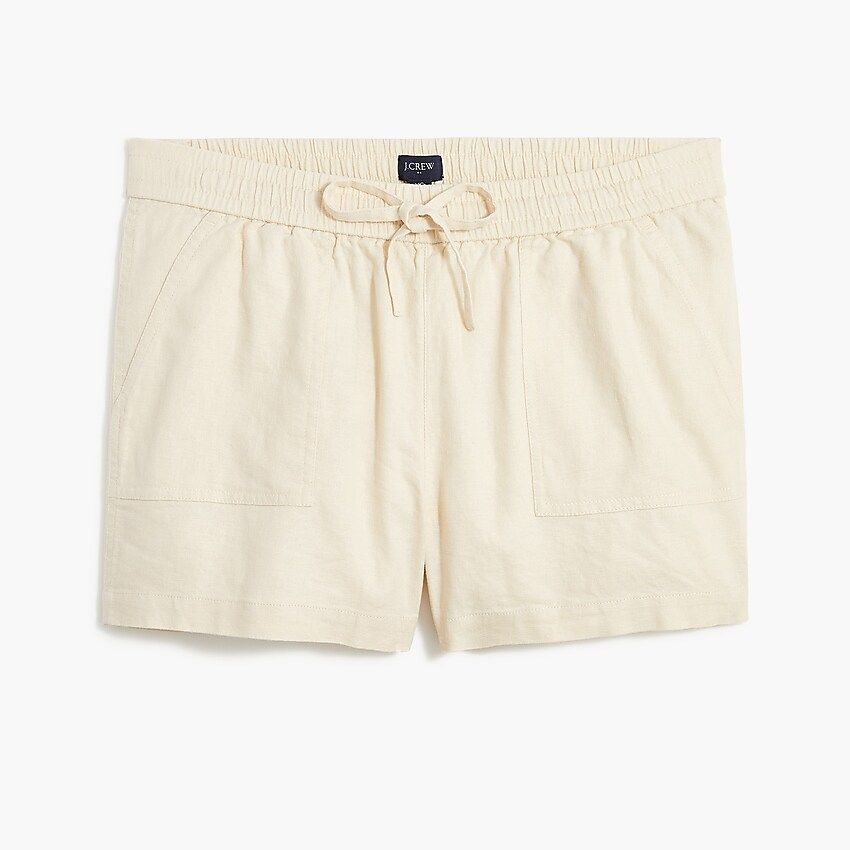 Linen-blend drawstring short | J.Crew Factory