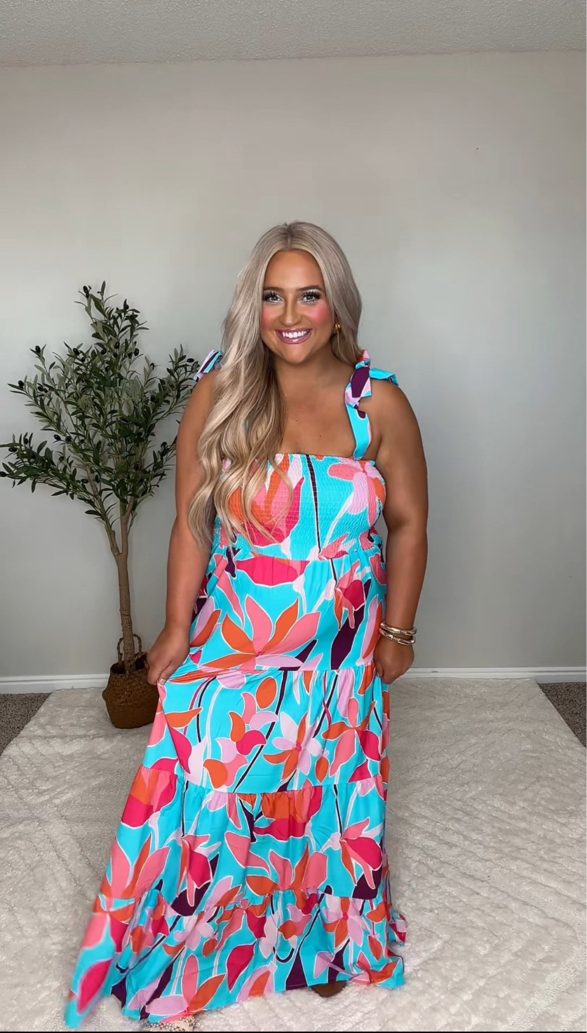 chinese dress ladies Nemidor Plus Size Summer Dresses for Curvy Women Casual Boho Midi Chiffon  Print Floral Dress with Ruffle Sleeve 14-26(297,14,Apricot Print) at Amazon  Women's Clothing store