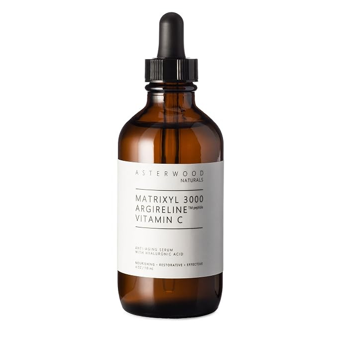 MATRIXYL 3000 + ARGIRELINE Peptide + Vitamin C 4 oz Serum with Organic Hyaluronic Acid, Reduce Su... | Amazon (US)