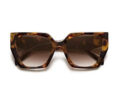 SOJOS Retro Polarized Oversized Sunglasses Womens Big Square Vintage Designer Sunnies | Amazon (US)