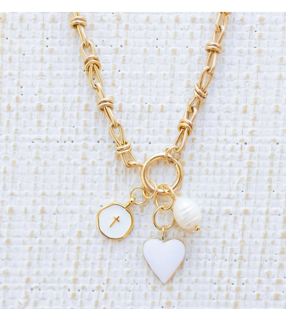 Faith Heart Pearl Necklace | Erin McDermott Jewelry
