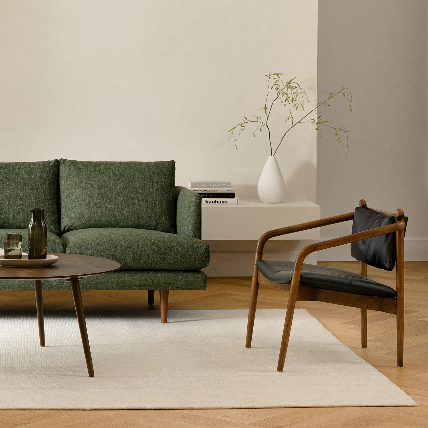 Lento 25" Leather Lounge Chair - Black | Article