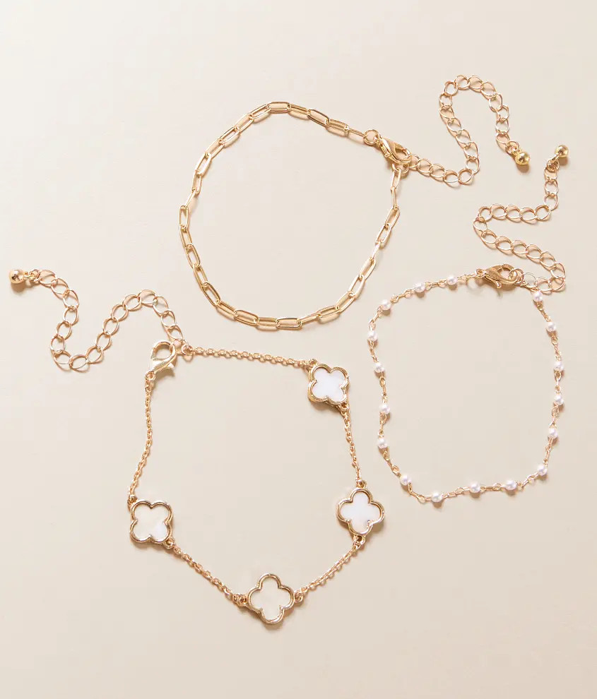 New3 Pack Clover Bracelet Setboutique by BKEPrice $14.99Shop BOGO 30% Off StylesColor:GoldSHIP I... | Buckle