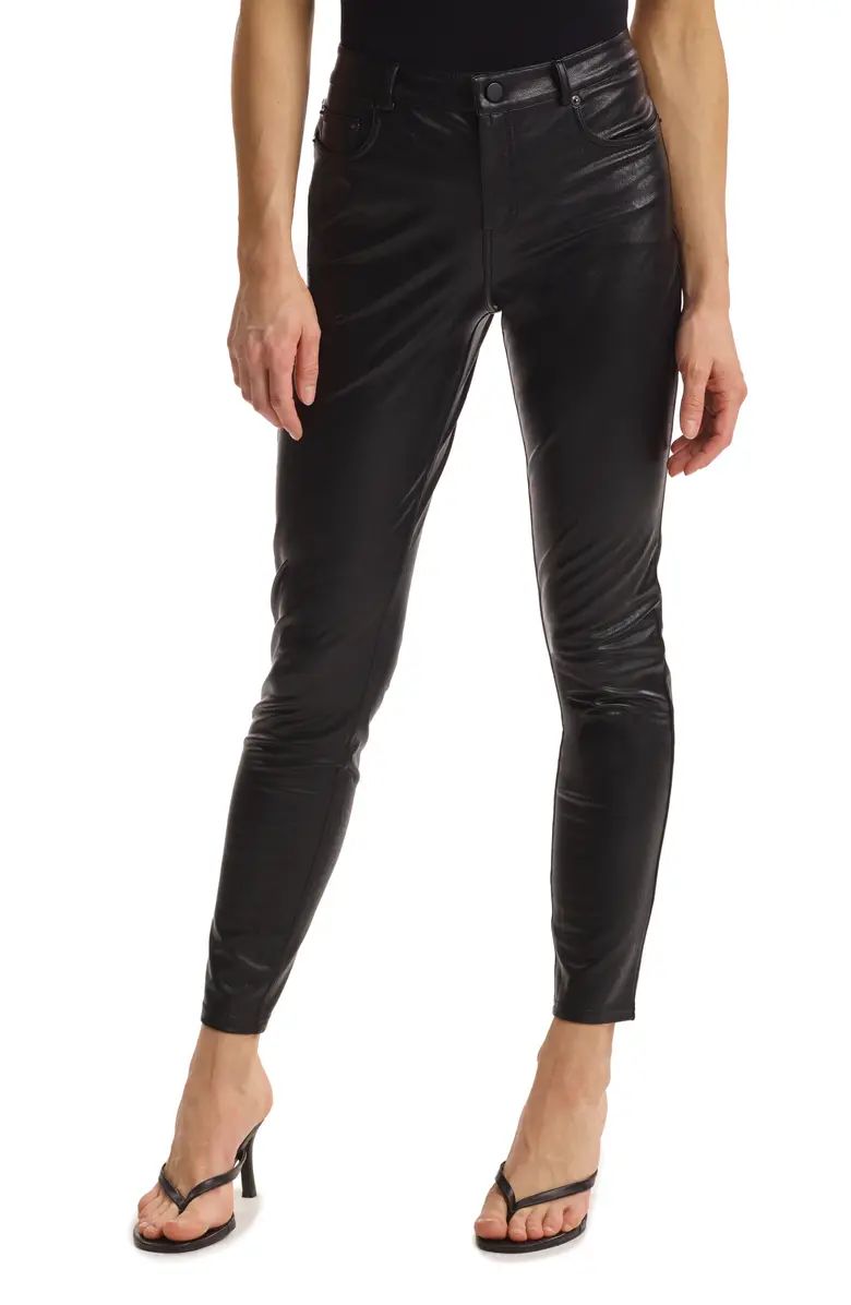 Faux Leather Five-Pocket Pants | Nordstrom
