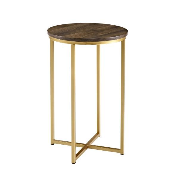 Vivian Glam X Leg Round Side Table - Saracina Home | Target