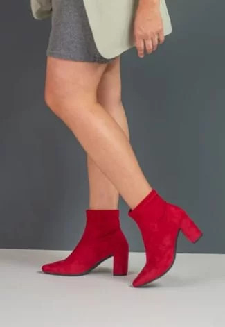 Bota Prelice Cano Curto Vermelha | Dafiti (BR)