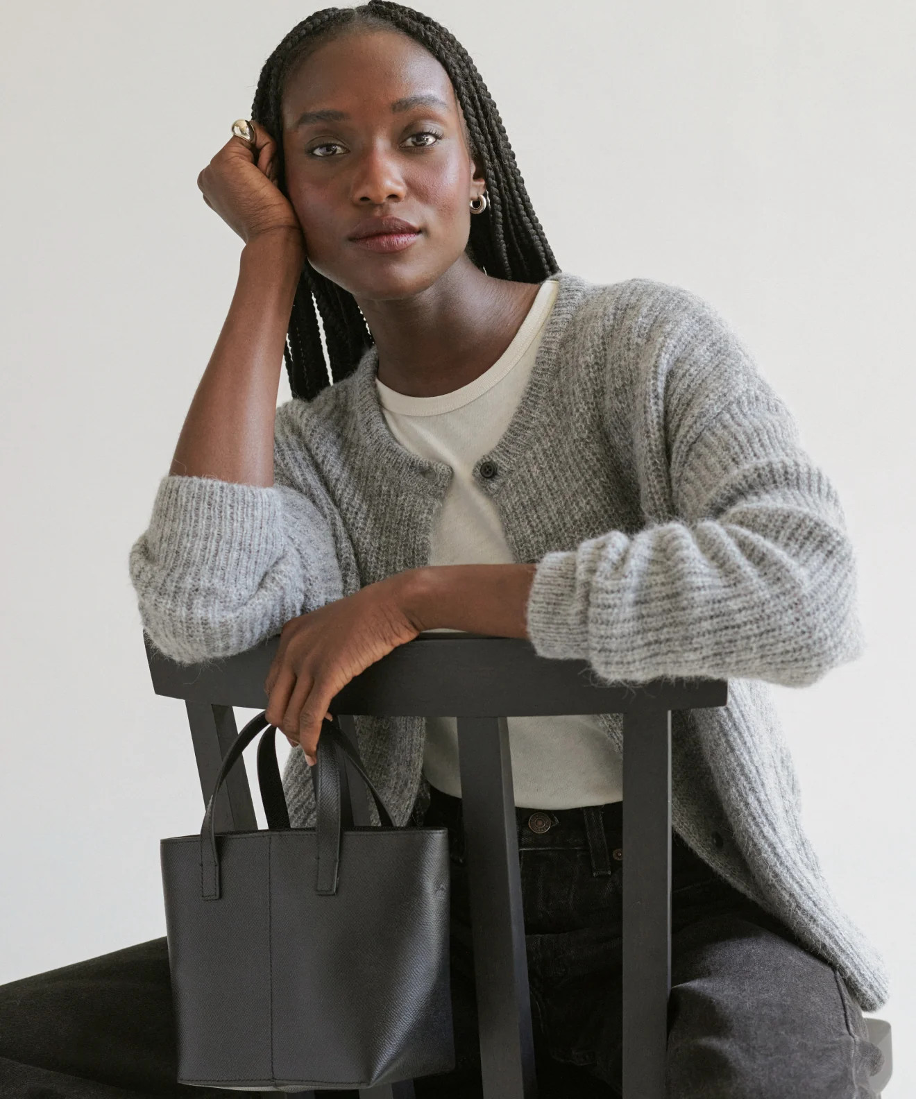 Hayes Crewneck Cardigan | Jenni Kayne