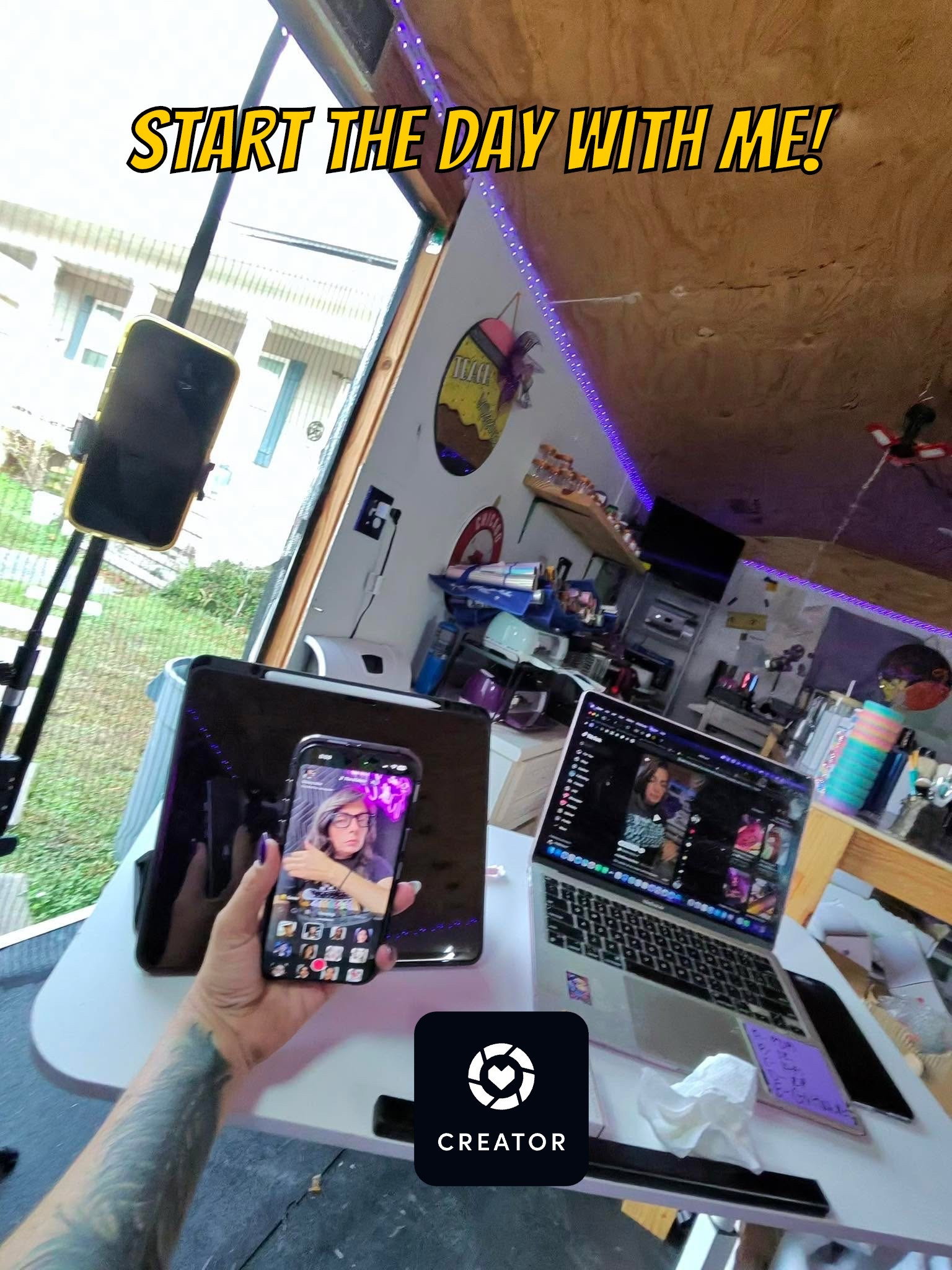 In the heaux hut this morning with the door wide open, letting the fresh air do what it does 🌿

Coffee flowing, content getting created and these Ray-Ban Meta glasses catching the crispiest shots without me breaking my flow.

Just a normal start to the day over here.
What does your day look like right now?

#rrozellescreations #dayinthelife #creatorlife #workfromanywhere #doitscared #onlywayisup