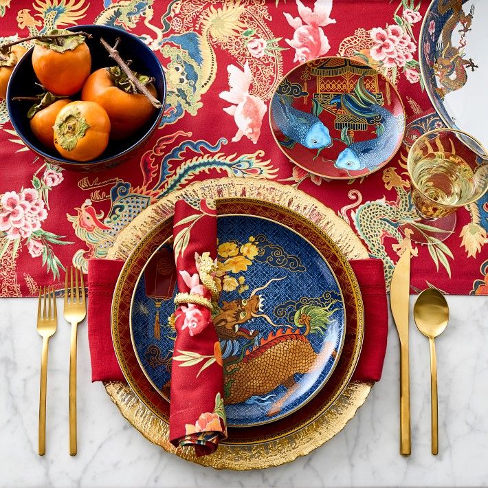 Lunar Dinner Plates, Dragon | Williams-Sonoma