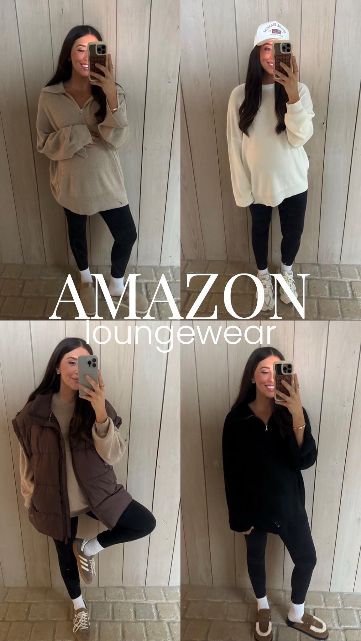 Amazon loungewear✨🫶🏽

top: large
vest: medium
quarter zip: large

fall sweaters, cozy sweaters, amazon fashion, dede raad, fall outfits, cashmere sweater, oversized fit, fall trends, amazon style, mom of 3, Nashville

#LTKootd #LTKFindsUnder100 #LTKFindsUnder50