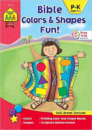 School Zone - Bible Colors & Shapes Fun! Workbook - Ages 4 to 6, Preschool to Kindergarten, Chris... | Amazon (US)