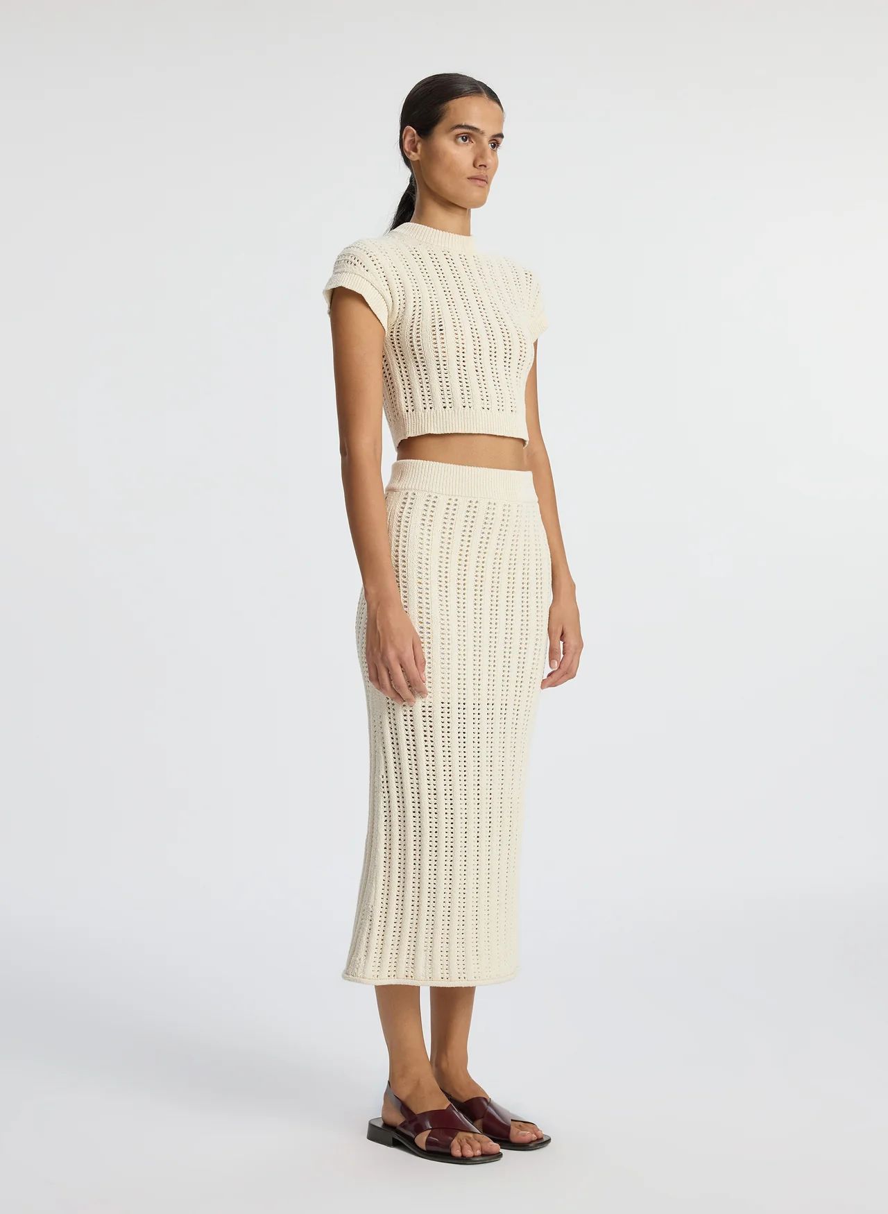 Aurora Crochet Midi Skirt | A.L.C