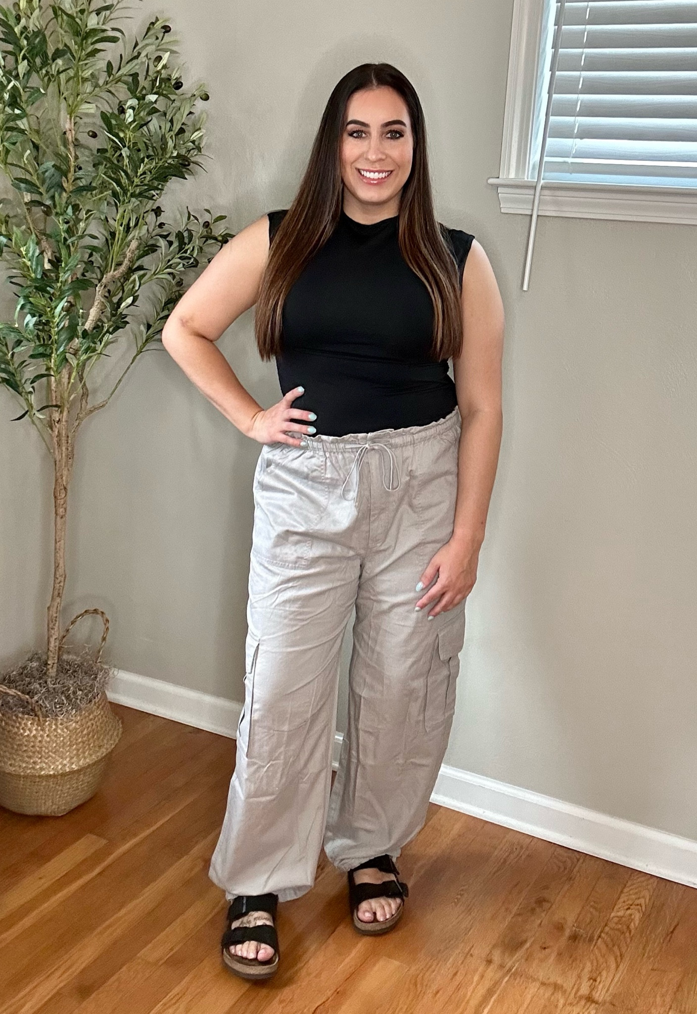 Ootd
Top and cargo pants both Abercrombie size large 
Exact pants sold out, linked similar
Birkenstocks tts

#LTKunder100 #LTKstyletip #LTKunder50