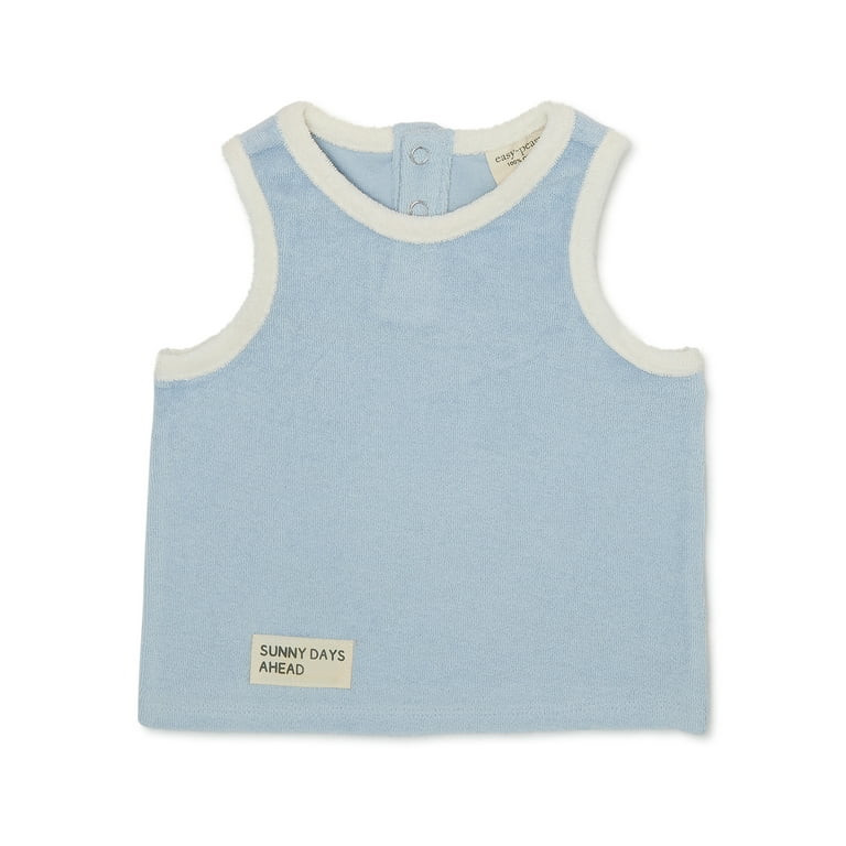 easy-peasy Baby Solid Terry Cloth Tank Top, Sizes 0M-24M | Walmart (US)