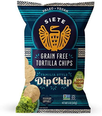 Siete Grain Free Tortilla Chips, Whole30 Approved, Gluten Free, Paleo, Vegan, Non-GMO, Dip Chips,... | Amazon (US)