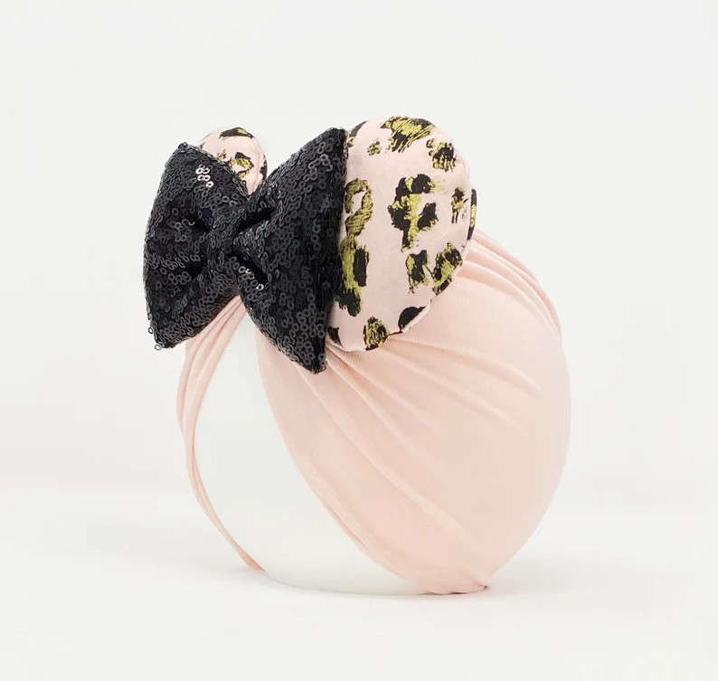 Leopard || Minnie Ears Headwrap || Minnie Ears Turban || Animal Kingdom Ears || Baby Girl Ears | Etsy (US)