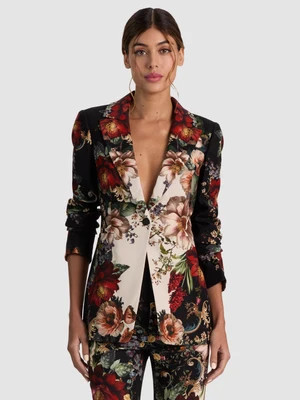 BREANN FITTED BLAZER - FLORAL RADIANCE | Alice + Olivia