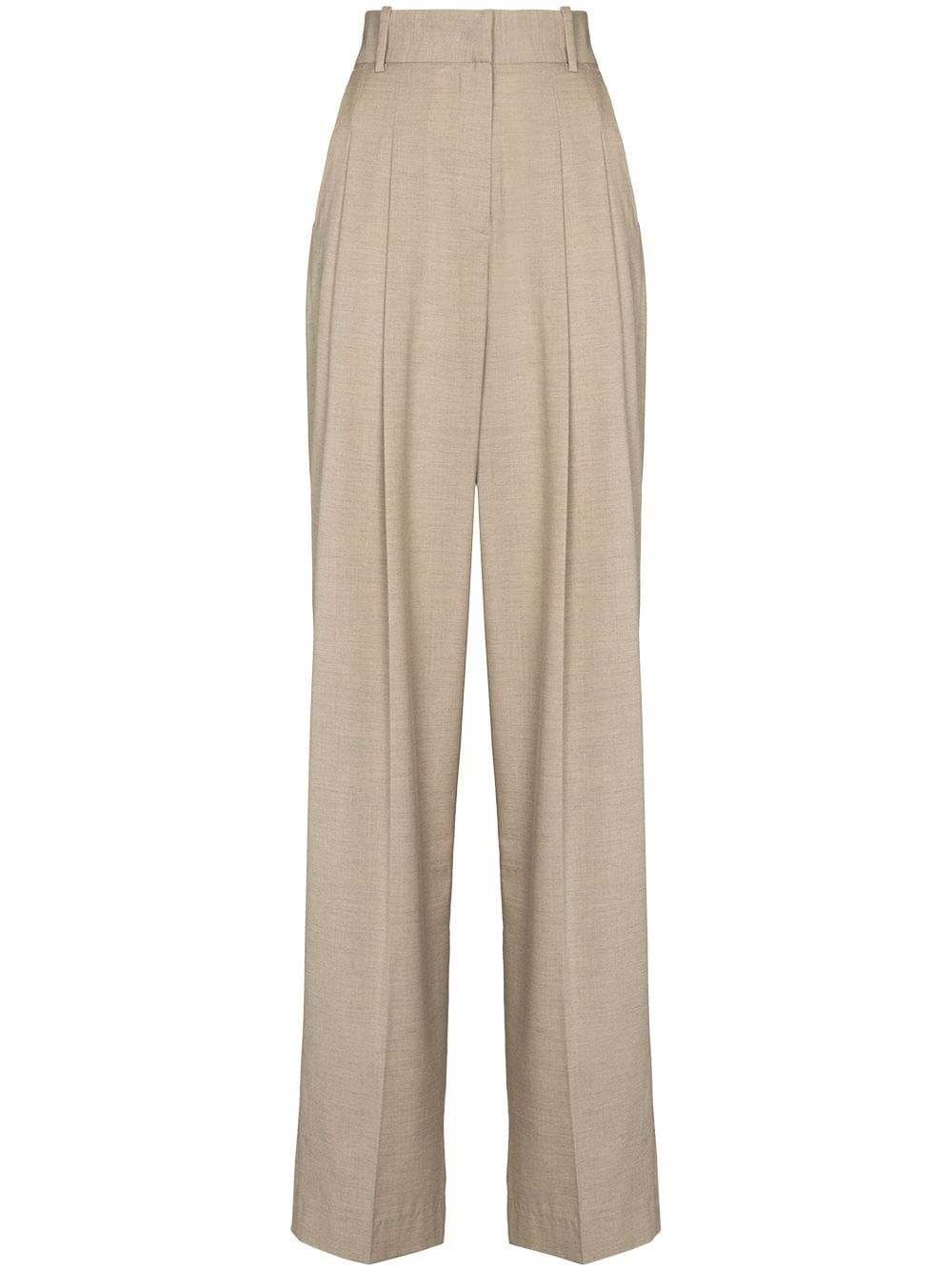 The Frankie Shop Gelso high-rise Tailored Trousers - Farfetch | Farfetch Global