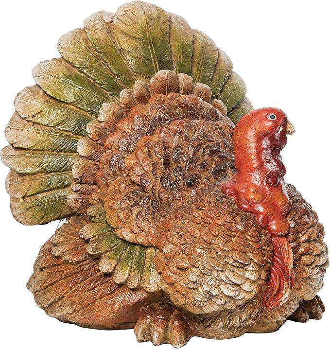 C&F Home Thanksgiving Turkey Decorative Centerpiece Figurine Fall Harvest Fireplace Mantle End Ta... | Amazon (US)