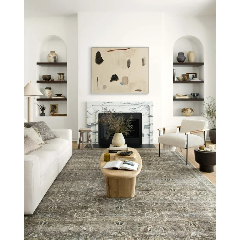 Loloi II Layla LAY-13 Printed Antique / Moss Oriental Area Rug 7'-6" x 9'-6" | Walmart (US)