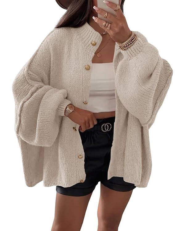 Saodimallsu Oversized Cardigans Sweater Coats | Amazon (US)